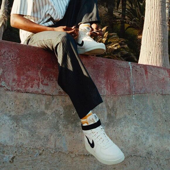 Nike x Stussy Vandal High Fossil DX5425-200 Shoes Sneakers Mens 8.5 US 42 EUR - Picture 7 of 12